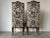 Vintage Hollywood Regency Louis XV-Style High-Back Carved Wood Accent Chairs - A Pair/Sold For Sale - Image 4 of 12