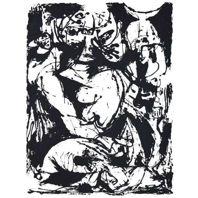 Jackson pollock (american, 1912-1956) untitled, cr1095 (after painting number 22, cr344), 1951, printed 1964 screenprint,...