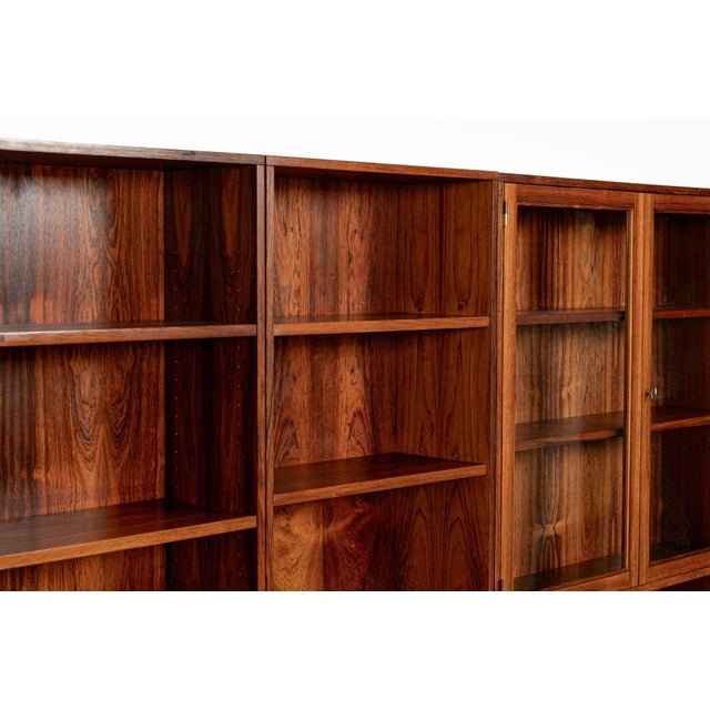 Mid-Century Modern Swedish Rosewood Wall Unit Bookcase by Bertil Fridhagen for Bodafors, 1960s For Sale - Image 11 of 18