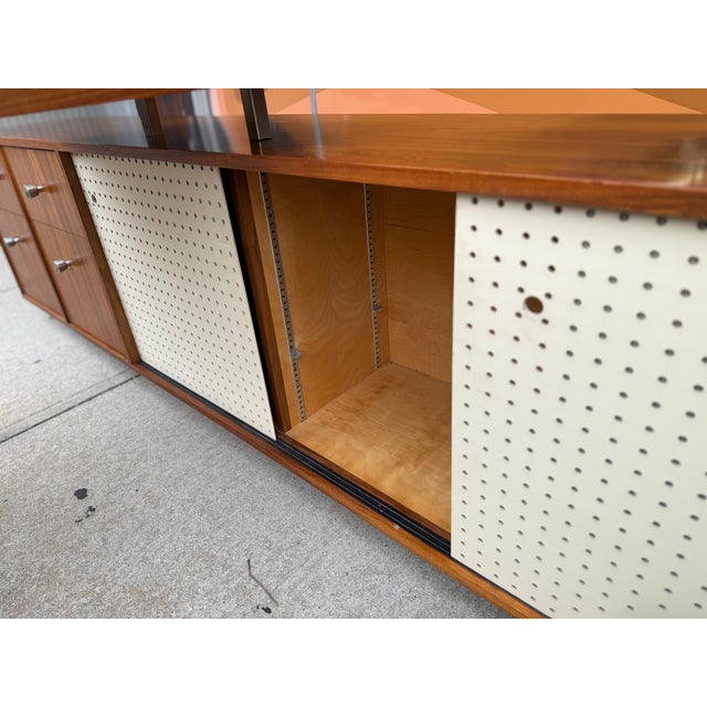 One-of-a-Kind Herman Miller for George Nelson Style Mid-Century Modern Desk Unit For Sale - Image 15 of 18