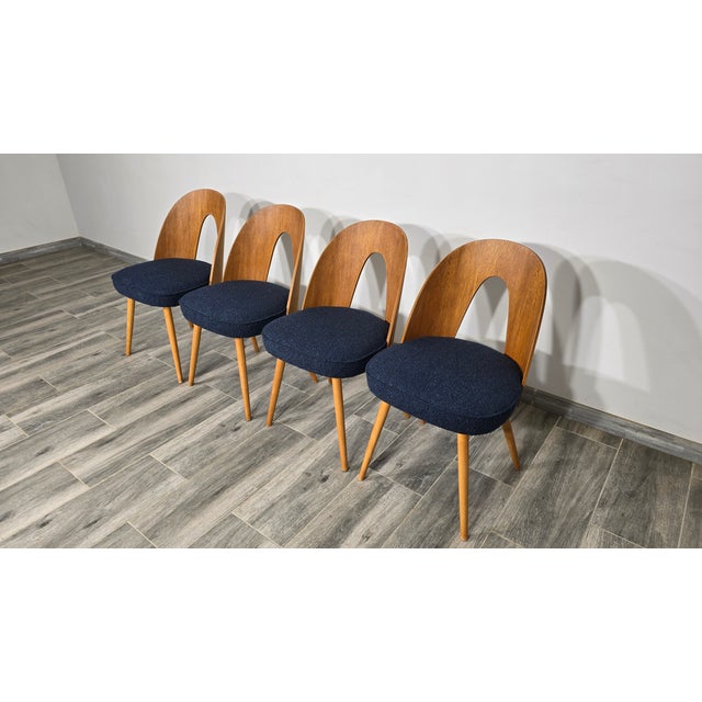 Textile Set of Dining Chairs by Antonin Suman, 1960s For Sale - Image 7 of 12