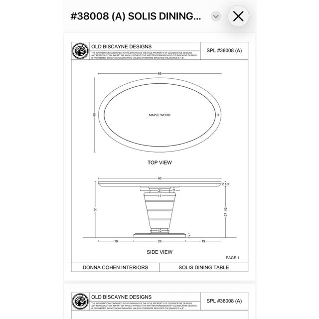 Contemporary Gorgeous Custom Oval Dining Table by Old Biscayne Designs For Sale - Image 3 of 6