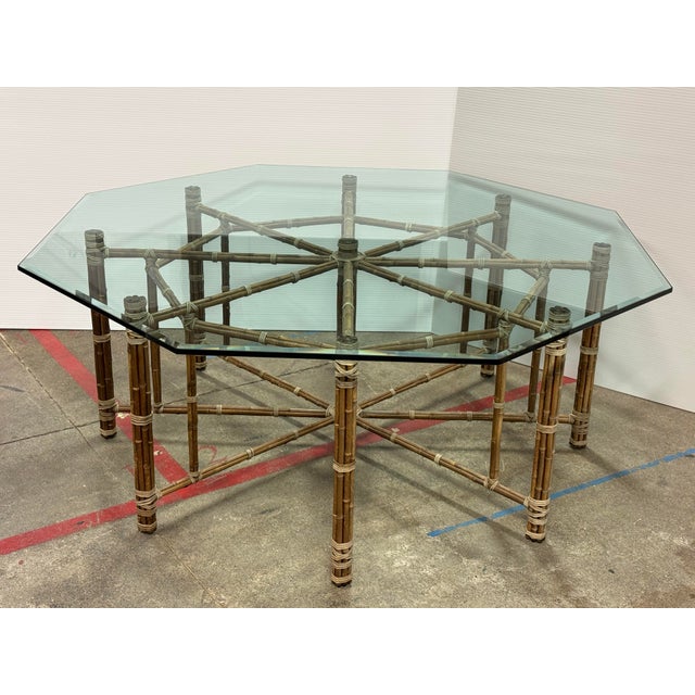 McGuire Furniture Late 20th Century Octagon Dining Table For Sale - Image 12 of 12