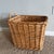 Large Woven Willow Country Basket with Handle. Size: 19"W x 17"D x 15"H (18"H to top of handle) Ideal for laundry, news...