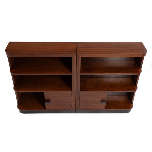 Gilbert Rohde Herman Miller East India Laurel Group Art Deco Bookcases - A Book Matched Pair (3634 & 3632) For Sale - Image 14 of 18