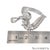 18k (750) White Gold Natural Diamond Heart Shape Pendant With Chain For Sale - Image 11 of 11