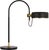 Modern Thomas O'Brien by Visual Comfort Signature Oso 25" Arc Table Lamp in Modern Iron and Hand-Rubbed Antique Brass with Modern Iron Shade For Sale - Image 3 of 3