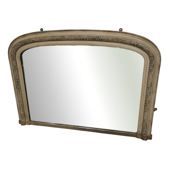 Victorian Painted Overmantle Mirror, 1880s For Sale