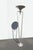 1990s 72" Tall Vintage Postmodern Silver Torchiere Floor Lamp For Sale - Image 5 of 13