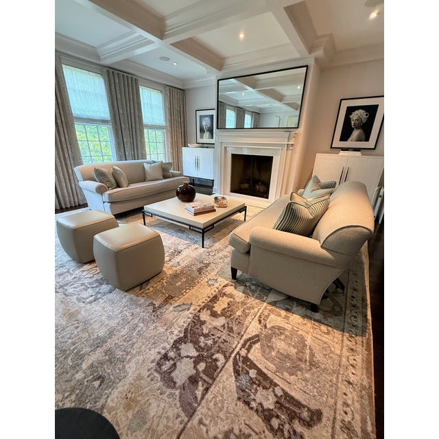 George Smith Standard Arm Signature Sofa in Holland & Sherry Wool Bouclé--Two Available For Sale In Washington DC - Image 6 of 13