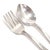 Mid-Century Modern 1960s International (Rogers) Bridal Veil Sterling Silver Spoon & Fork Baby Set No Mono For Sale - Image 3 of 6