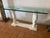 Serge Roche Double Palm Blanc Console With Thick Glass Top For Sale In Miami - Image 6 of 9