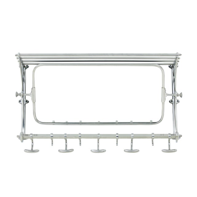 Early 20th Century Chromed Bathroom Vanity Mirror, 1920s For Sale - Image 7 of 7