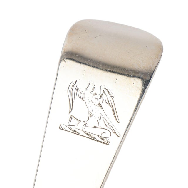 Metal English Georgian Shell Form Ladle in Sterling Silver, C. 1700's For Sale - Image 7 of 8