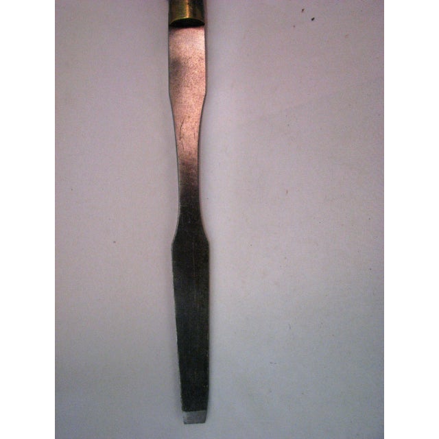 English Antique Industrial Size Screwdriver With Wood Handle Made in England For Sale - Image 3 of 8