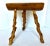 Mid-Century Brutalist Handcrafted French Twisted Splay Leg Fruit Wood Stool For Sale - Image 4 of 14