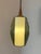Pendant Lamp with Smoked Glass Shade and Opal Glass Insert and Teak Applications For Sale - Image 5 of 11