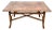 Tooled Leather Rectangular Bamboo Center Table For Sale