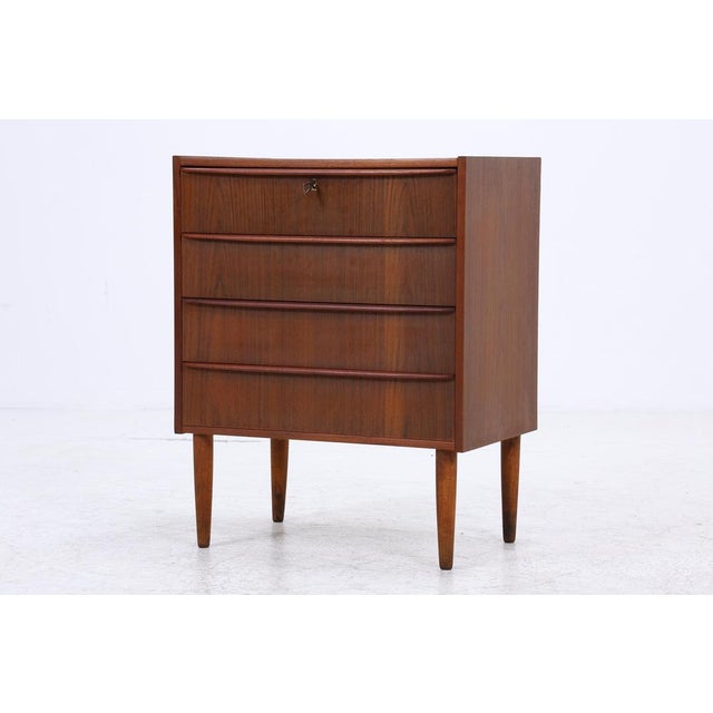 1960s Mid-Century Teak Chest of 4 Drawers, 1960s For Sale - Image 5 of 14