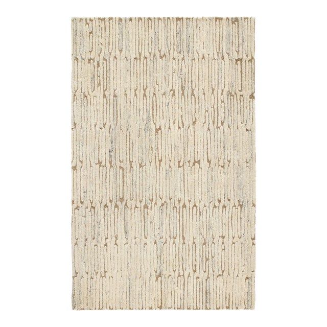 Marie Flanigan for Dash & Albert Malone Oatmeal Tufted Wool Rug, 8' x 10' For Sale