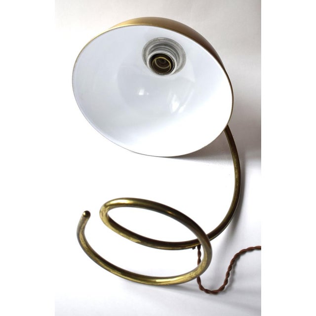 Metal Vintage Bauhaus Table Lamp by Karl Trabert for Schanzenbach & Co., 1930 For Sale - Image 7 of 8
