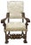 19th Century Italian Throne Armchair For Sale