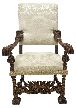 19th Century Italian Throne Armchair
