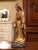 This finely carved antique devotional statue depicts the Virgin Mary in the traditional Immaculate Conception iconography....