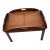 1960s Butler Solid Mahogany Coffee Table Chippendale Style, Tray For Sale - Image 16 of 17