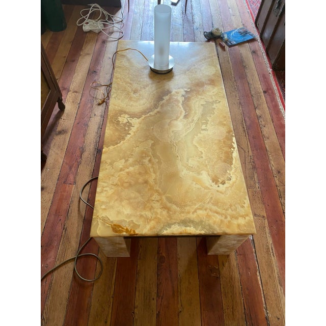 Solid Onyx Coffee Table with Built-in Lighting, Italy, 1970s For Sale - Image 6 of 11