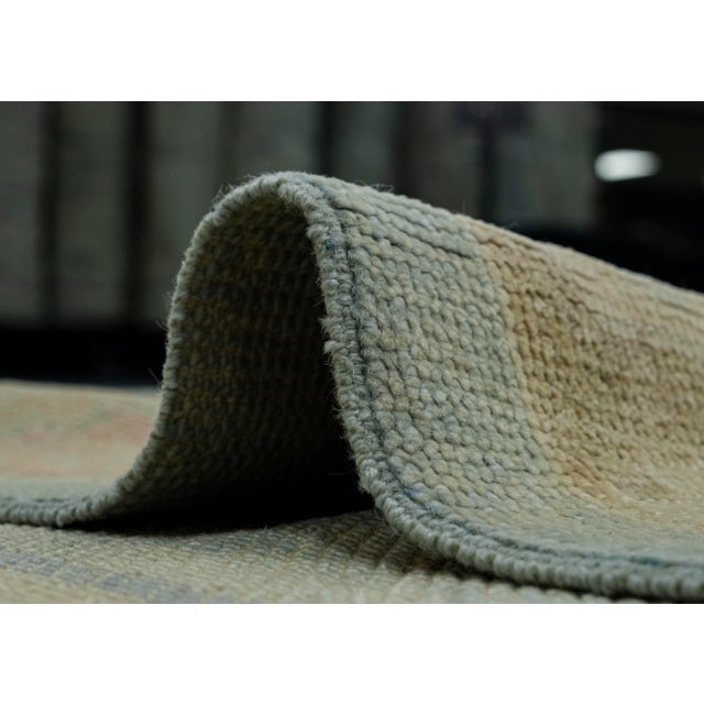 Blue Turkish Oushak Rug 5' x 11'11" #18030 For Sale - Image 8 of 8