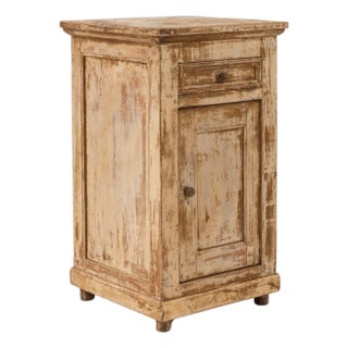 19th Century French Wood Patinated Bedside Table For Sale