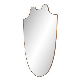 Tara Shaw for Century Furniture Rivoli Shield Mirror - Italian Brass For Sale