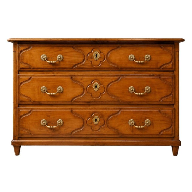 Louis XV Cherrywood Chest of Drawers, 18th Century For Sale - Image 3 of 3