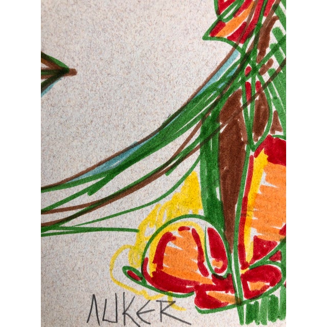 Contemporary Original Ink on Cotton Paper Drawing by CL Auker, Autumn For Sale - Image 3 of 3