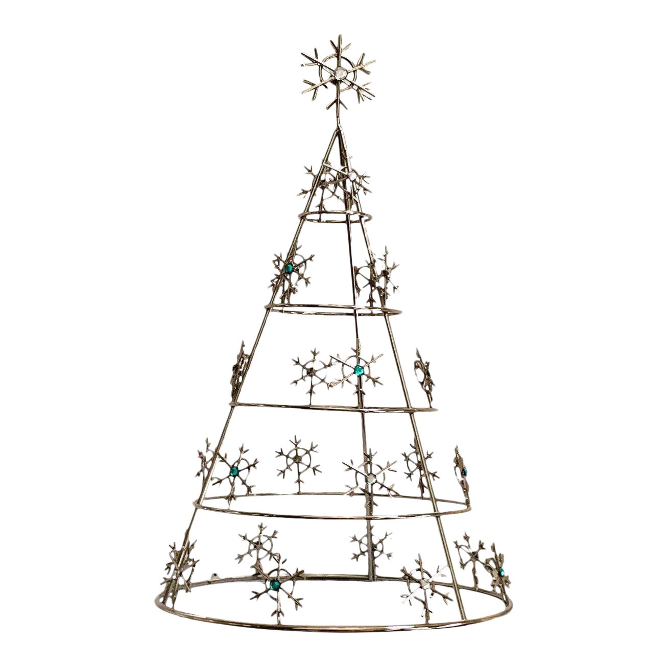 Mid-Century Modern Silver Christmas Tree | Chairish