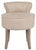 Vanity Stool in Pearl Beige & Distressed Grey For Sale In Philadelphia - Image 6 of 6