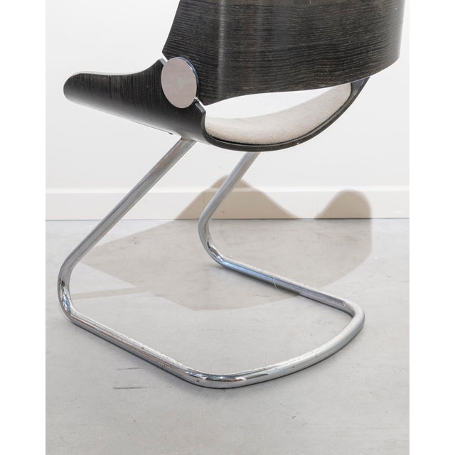 Gray Space Age Dining Chairs attributed to Eugen Schmidt for Soloform, Germany, 1960s, Set of 4 For Sale - Image 8 of 9