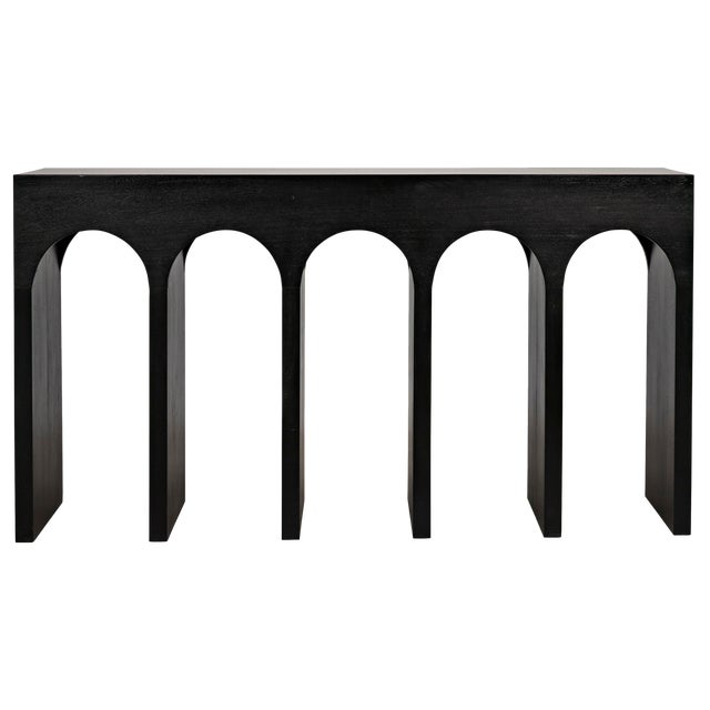Bridge Console, Hand Rubbed Black For Sale