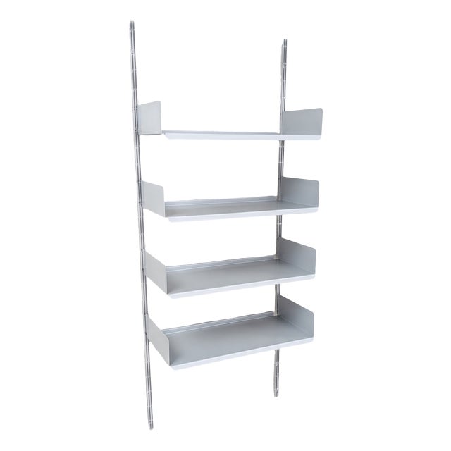 606 Wall Shelf in Aluminum by Dieter Rams for Vitsoe For Sale