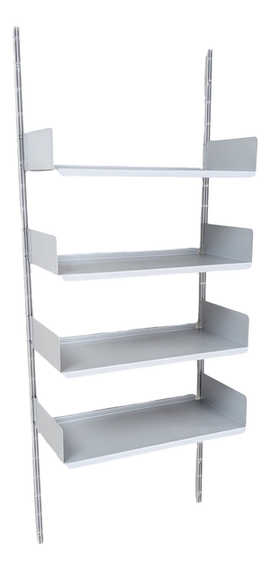 606 Wall Shelf in Aluminum by Dieter Rams for Vitsoe