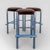 Chrome Bar Stools With Chocolate Velvet Seats, Set of Three,Vintage Mid Century For Sale - Image 12 of 18