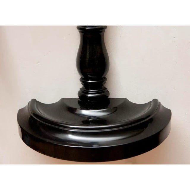 Suzan Fellman LLC Pair of Suzan Fellman Half-Depth Floor Lamps & Shades For Sale - Image 4 of 4