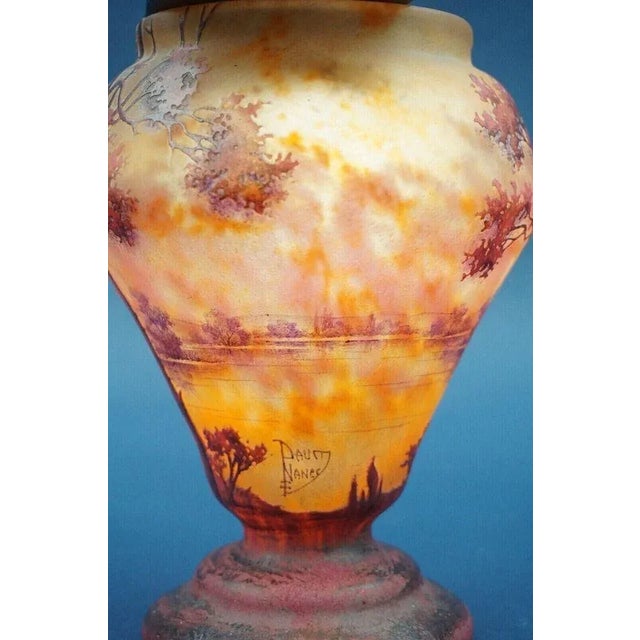 20th Century Blown Glass Vase with Lorraine Cross from Daum Nancy, France, 1890s For Sale - Image 13 of 18