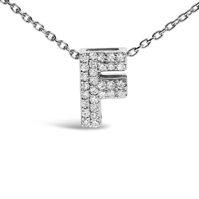 Elegance meets personalized charm in this exquisite pendant, meticulously crafted from radiant 10K white gold with a...