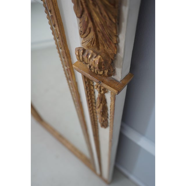 Glass French Louis XVI 19th Century Rams Head Pier Mirror For Sale - Image 7 of 16