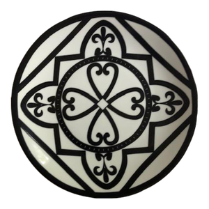 Limoges Vellum Rialto Pattern Dinner Plate, Italy