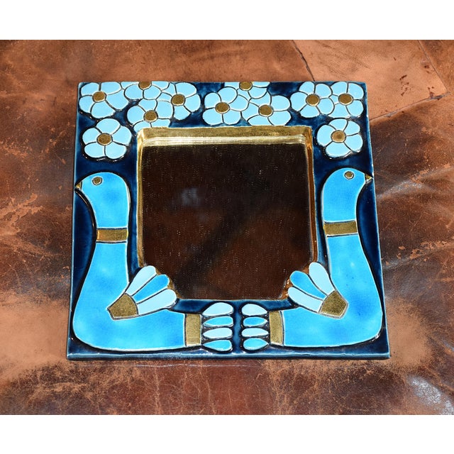 Mirror with Blue Bird by Mithé Espelt, 1970 For Sale - Image 6 of 6