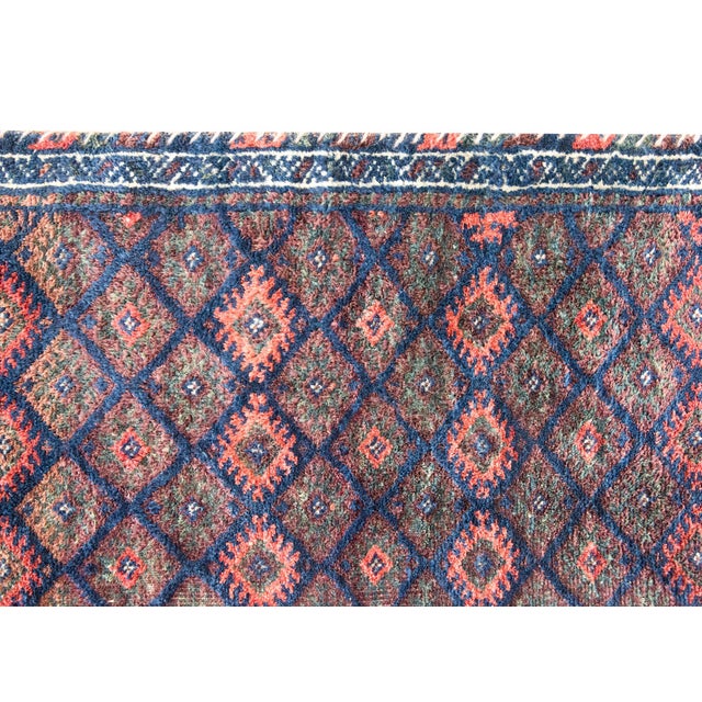 1920s Early 20th Century Persian Baluch Bag Face Rug For Sale - Image 5 of 14