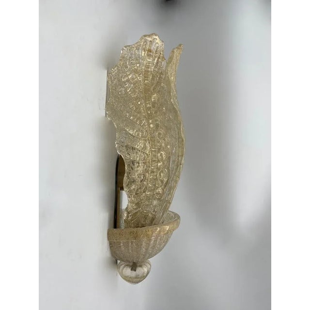 Murano Lamp with Gold Glass from Barovier, 1970 For Sale - Image 3 of 5